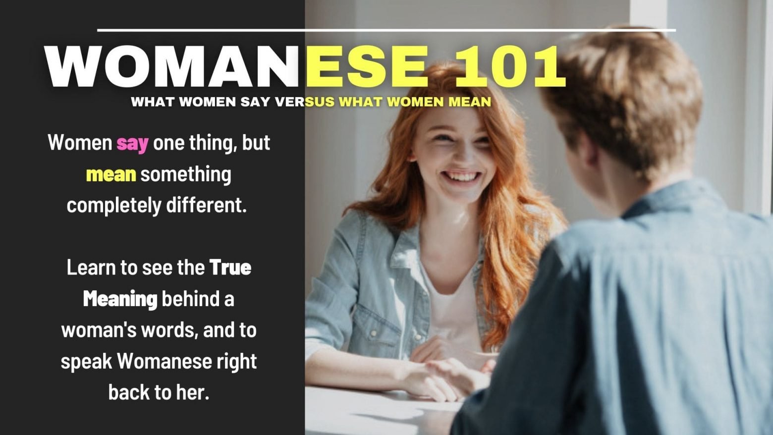WOMANESE 101 The Secret Language of Women PDF
